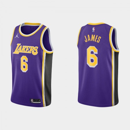 Maillot Basket Los Angeles Lakers LeBron James 6 Jordan 2021-22 Statement Edition Swingman - Homme